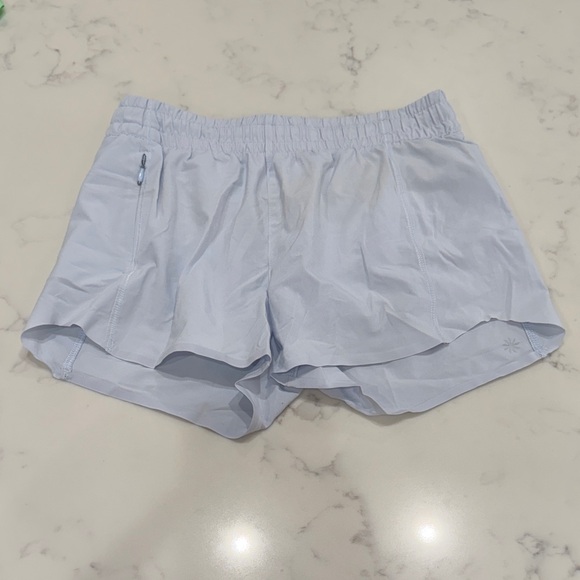 Athleta Girl size L (12) Mint Green and Sky Blue Athletic Shorts - Picture 7 of 9